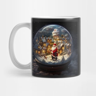 Santa Claus inside a glass ball Mug